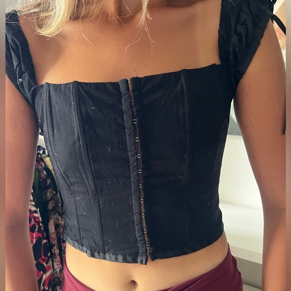 Kendall & Kylie Lace-Up Corset Top Sz‎ Medium